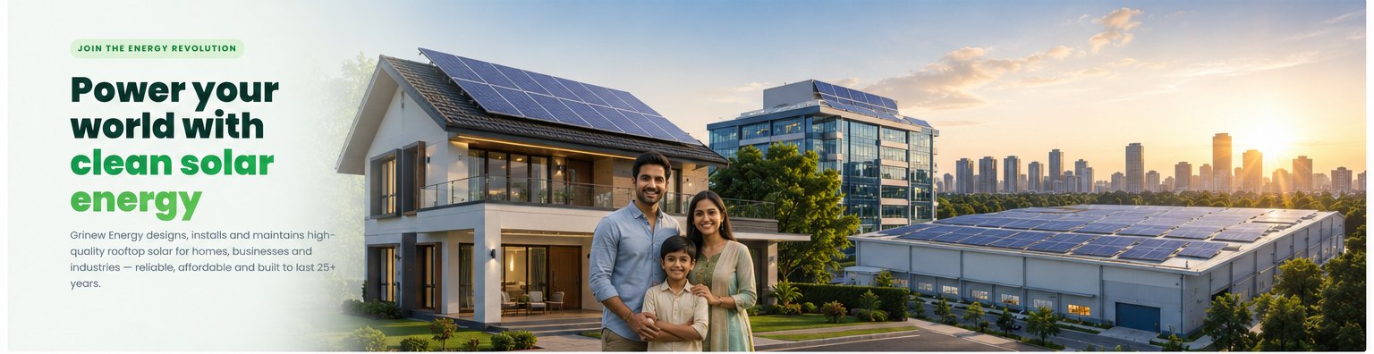 Grinew Energy — Power your world with clean solar energy for homes, businesses and industries
